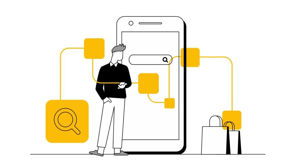 Responsive website illustration for mobile-friendly user experience