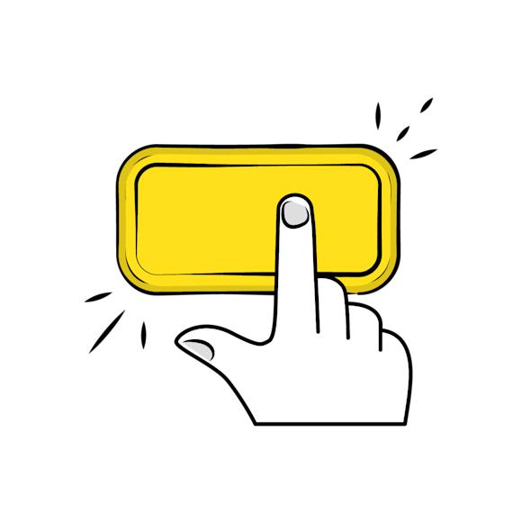 Call to action button illustration for higher website conversions